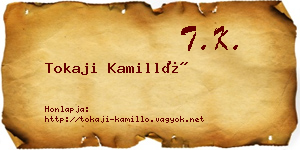 Tokaji Kamilló névjegykártya